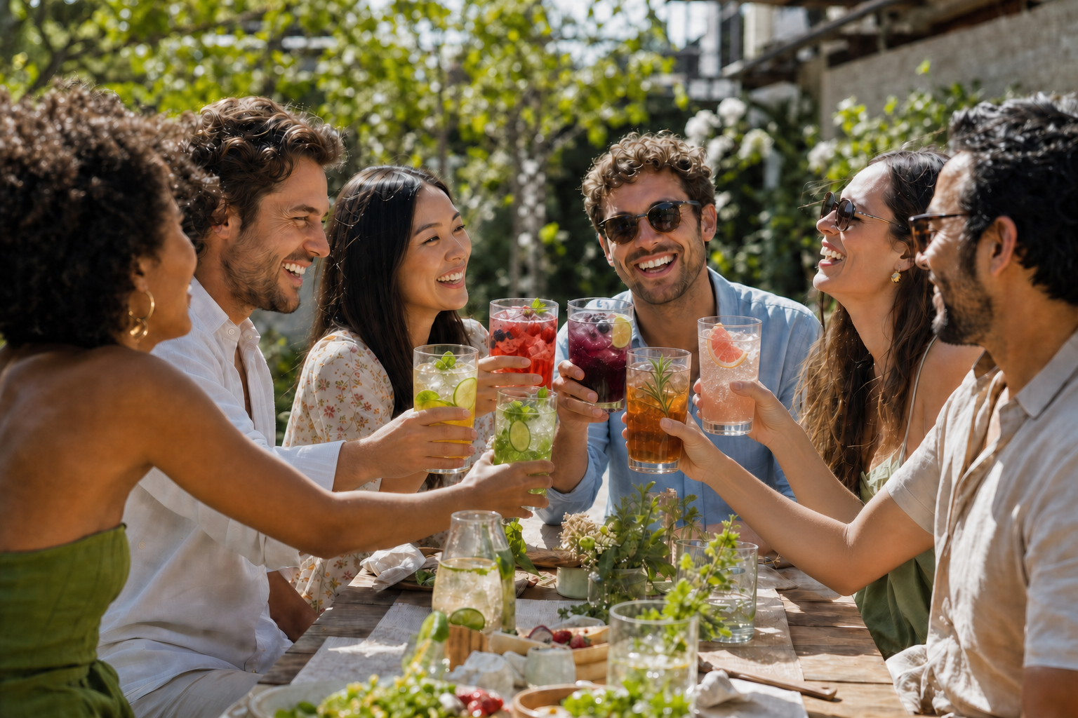 Solutions 02 — Beverage Ingredient Solutions — joyful healthy beverage toast